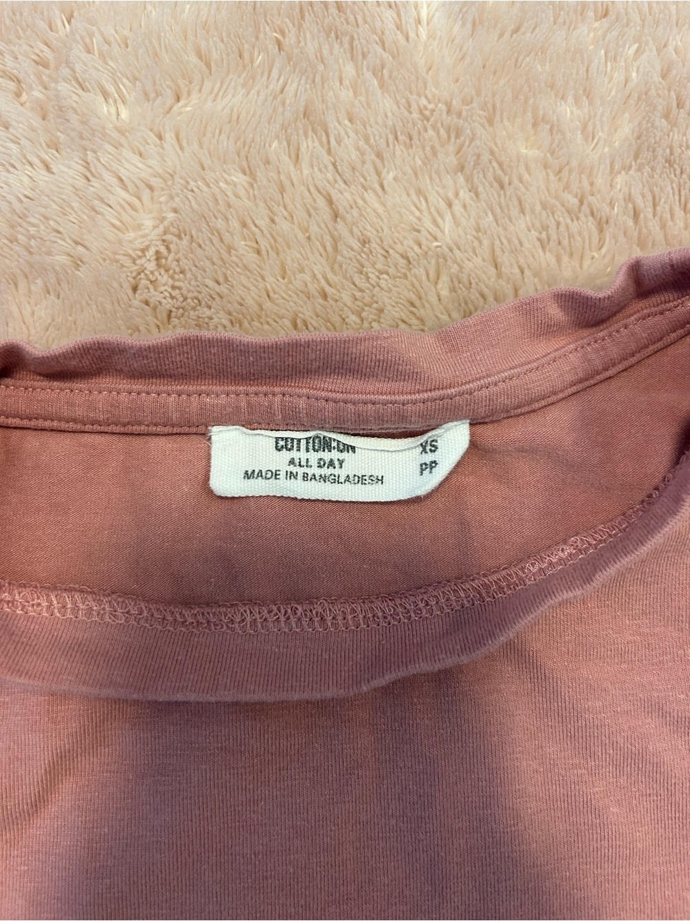 Cotton On Long Sleeve Crewneck Top - Dusty Rose - Picture 2 of 2